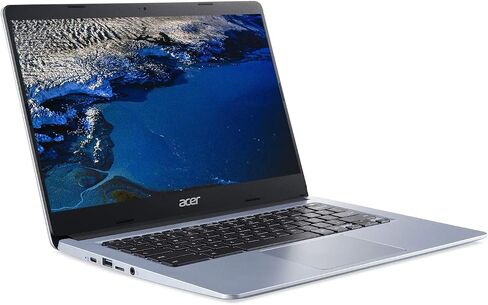 2022 Acer 14" FHD IPS Chromebook, Intel Celeron Processor Up to 2.55 GHz, 4GB Ram, 64GB SSD, Ultra-Fast 6th Gen WiFi Speed, Chrome OS(Renewed) (Dale Silver) in Kuwait