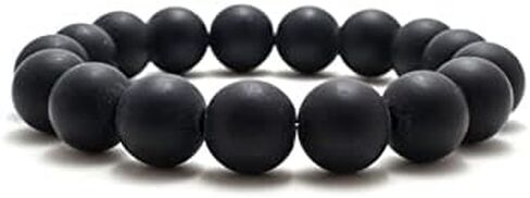 Matte Onyx Bracelet/Black Onyx Bracelet/Matte Stone Bracelet/Matte Stone Jewelry/Mens Beaded Bracelet 6mm Code- WAR9039 in Saudi Arabia