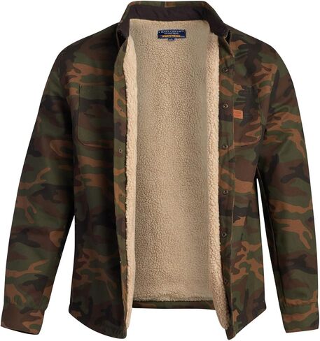سترة قميص رجالي من Bass Creek Outfitters - قميص بأزرار سفلية من قماش الشيربا المبطن بقماش البط in Kuwait