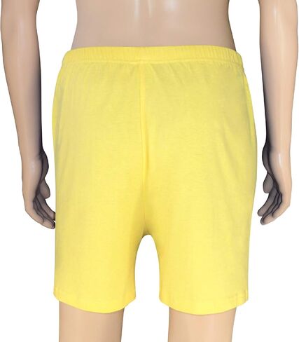 Biagio Mens Solid Light Gold Color BOXER 100% Knit Cotton Shorts in Saudi Arabia