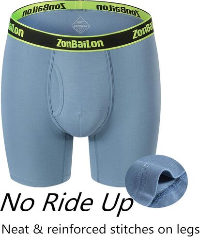ملابس داخلية من الخيزران من ZONBAILON للرجال سراويل داخلية للرجال سراويل داخلية وحقيبة Fly مقاس M L XL 2XL 3XL in Kuwait