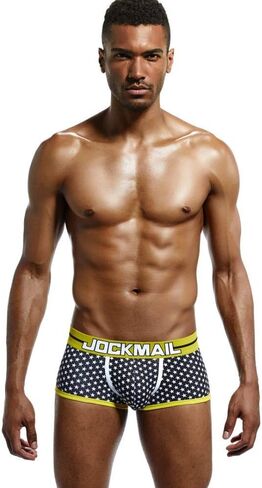 JOCKMAIL Cotton Men Underwear Boxers Sexy Male Underpants Men Boxer Shorts in Saudi Arabia