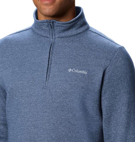 Columbia Men's Great Hart Mountain III Half Zip, Bluestone Heather, Large in Saudi Arabia