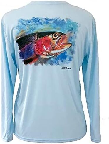 BeAFish Performance Fishing Shirt, Sun Protection and Moisture Wicking Technology, UPF 25 in Saudi Arabia