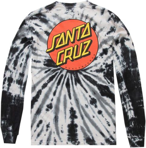 Santa Cruz Men's Classic Dot L/S Shirts,X-Large,Twist Black in Saudi Arabia