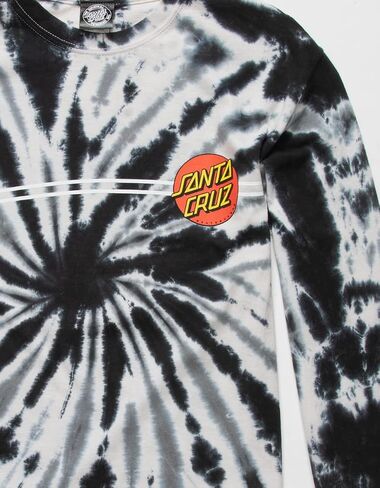 Santa Cruz Men's Classic Dot L/S Shirts,X-Large,Twist Black in Saudi Arabia