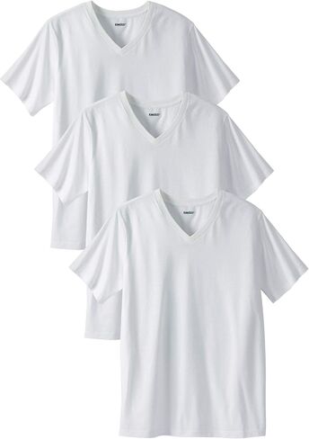 KingSize Men's Big & Tall Cotton V-Neck Undershirt 3-Pack in Saudi Arabia