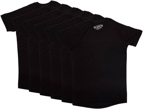 Mr. Davis Men's Bamboo Viscose Traditional Cut Crew Neck Undershirt 6 Pack in Saudi Arabia