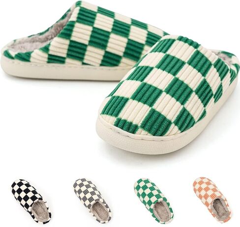 Guyarns House Slippers for Women & Men - Fuzzy, Casual Indoor/Outdoor Shoes with Memory Foam & Faux Fur Lining in Saudi Arabia