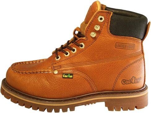 Cactus Men's 6" Leather Moc Toe Boot in Kuwait