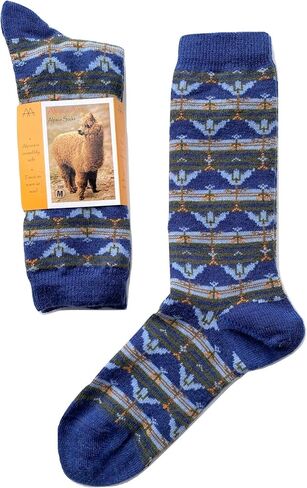 Alpaca Wool Designer Socks are Cozy, Warm & Colorful - Tulip Stripe in Kuwait