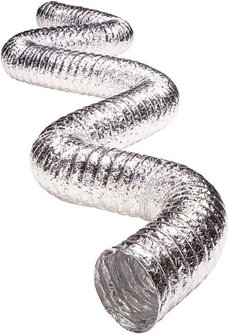 Deflecto Non Insulated Metallic Duct, Flexible, 3" x 25', Silver in Saudi Arabia