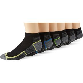 مجموعة من 6 جوارب رجالي من WILSON ذات قصة منخفضة نصف وسادة، عبوة متعددة in Kuwait