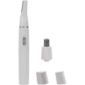 ماكينة تشذيب الحواجب الكهربائية 2 في 1 لتشذيب الحواجب وتشذيب الحواجب وشعر الأنف وجهاز إزالة الشعر وتوفير الطاقة ومريح in Kuwait