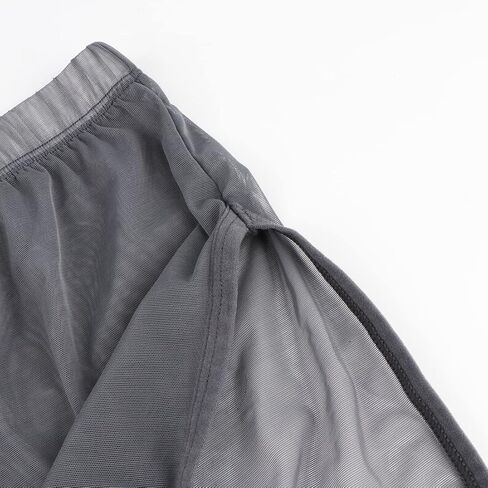 ZONBAILON الرجال سراويل بوكسر فضفاضة سبليت الجانب شبكة شفافة مثير ملابس داخلية جيدة التهوية M L XL 2XL 3XL in Saudi Arabia