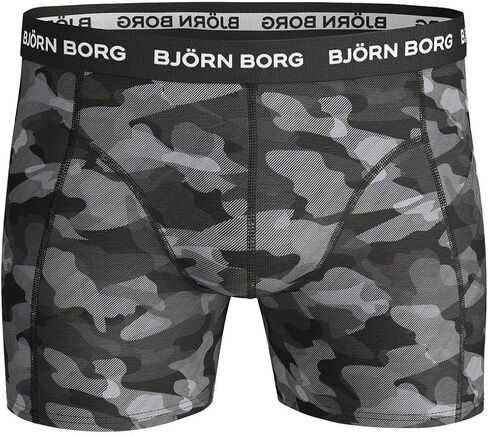 Bjorn Borg Men's Ess 3P Boxers - Black/Grey/Camo - XL in Saudi Arabia
