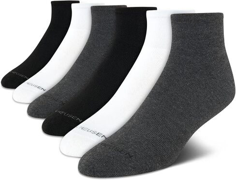 Van Heusen Men's Athletic Quarter Cut Socks (6 Pack) in Kuwait