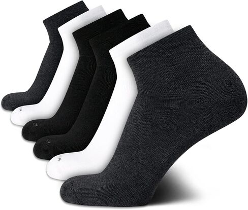 Van Heusen Men's Athletic Quarter Cut Socks (6 Pack) in Kuwait