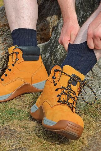 12 Pairs Mens Wool Boot Socks | Sock Snob | Breathable Warm Hiking Socks in Kuwait