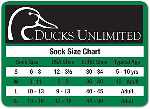 جوارب مموهة مصنوعة من مزيج من الصوف المموه غير محدود والطحالب الأصلية من شركة Ducks Unlimited Mossy Oak Original Bottomland ، Camo (L) W 9-12 / M 9-13، زوج واحد in Kuwait