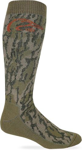 جوارب مموهة مصنوعة من مزيج من الصوف المموه غير محدود والطحالب الأصلية من شركة Ducks Unlimited Mossy Oak Original Bottomland ، Camo (L) W 9-12 / M 9-13، زوج واحد in Kuwait
