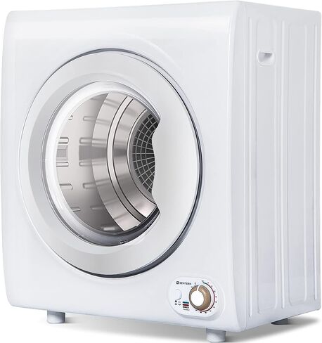 Merax Compact Laundry, Electric Portable Clothes Dryer with Stainless Steel Tub, Panel Downside Easy Control with 4 Automatic Drying Mode, White in Saudi Arabia