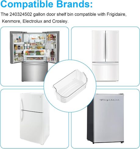 240356402 Refrigerator Upper Door Bin Replacement Compatible with Frigidaire Door Shelf Refrigerator Shelves on side AP2549958 240356407 LFSS2612TF0 AP2549958 FGUS2642LF2 in Saudi Arabia