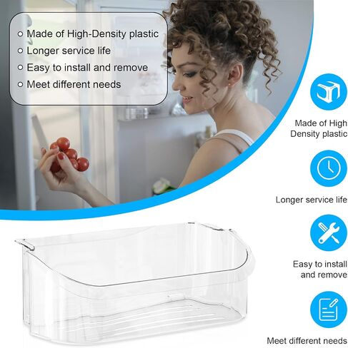 240356402 Refrigerator Upper Door Bin Replacement Compatible with Frigidaire Door Shelf Refrigerator Shelves on side AP2549958 240356407 LFSS2612TF0 AP2549958 FGUS2642LF2 in Saudi Arabia