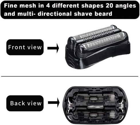 21B Shaver Replacement Head,Compatible with Braun Series 3 Replacement Head,Suitable for 301S, 310S, 320S, 3010S, 3020S, 3050cc,3090CC and Other Models. in Saudi Arabia