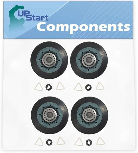4-Pack W10314173 Dryer Drum Roller Replacement for Maytag MEDB765FW0 Dryer - Compatible with WPW10314173 Roller Drum Support Kit in Saudi Arabia