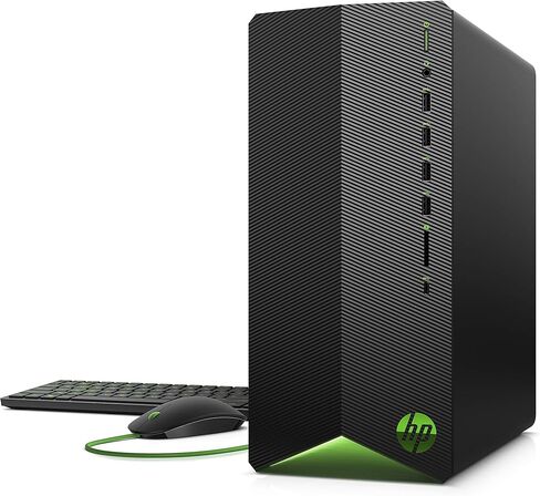 HP Pavilion Gaming Desktop, 10th Generation Intel Core i5-10400F Processor, NVIDIA GeForce RTX 3060 Graphics, 8 GB RAM, 512 GB SSD, Windows 11 Home (TG01-1161, Shadow Black) in Saudi Arabia