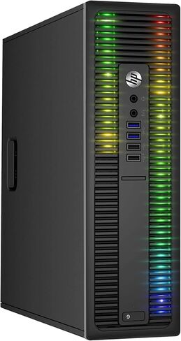 Custom Built RGB Lights PC - HP ProDesk Desktop Computer Intel Core i5 4570 Quad-Core Processor 8GB RAM 512GB SSD Windows 10 Pro Wi-Fi Gaming PC Keyboard & Mouse (Renewed) in Saudi Arabia