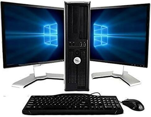 DELL Optiplex Windows 10, Core 2 Duo 3.0GHz, 8GB, 1TB, with Dual 19in LCD Monitors (Brands may vary) (Renewed)'] in Kuwait