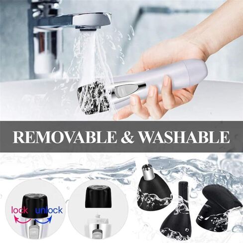 4in1 Bikini Ear Nose Hair Trimmer USB Rechargeable & Waterproof, Ideal for Legs, Face, Eyebrow, Underarms, Armpit, and sideburn with Stainless Steel Blades Shaver for All Genders. in Saudi Arabia