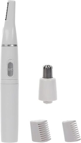 ماكينة تشذيب الحواجب الكهربائية 2 في 1 لتشذيب الحواجب وتشذيب الحواجب وشعر الأنف وجهاز إزالة الشعر وتوفير الطاقة ومريح in Kuwait