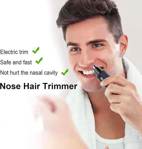 Ear and Nose Hair Trimmer 2022 Professional USB Rechargeable Nose Trimmer for Men and Women Ear Eyebrow Facial Hair Trimmer ,Blades for Easy Cleansing in Saudi Arabia