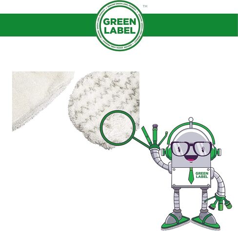 قطعتان من وسادات ممسحة البخار البديلة المصنوعة من الألياف الدقيقة من العلامة التجارية Green Label لمنظفات البخار Bissell PowerFresh (مقارنة بـ 5938، 203-2633). يناسب: 1940، 1544، 1806، 2075 سلسلة in Kuwait