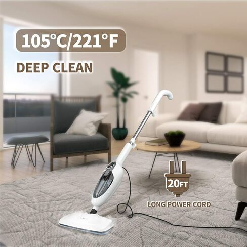 Steam Mop Pads, 6Pcs Household Washable Pads, Blue and White, Replacement Microfiber Mop Pads, with Velcro Fastener, for Various Floors,by Sandoo, SC0001 in Kuwait