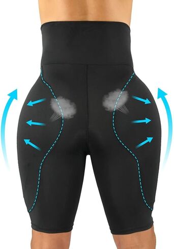 Men Padded Underwear, Thigh Control Hip Enhancer Shapewear Shorts High Waist Slimming Body Shaper Boxer Brief in Saudi Arabia