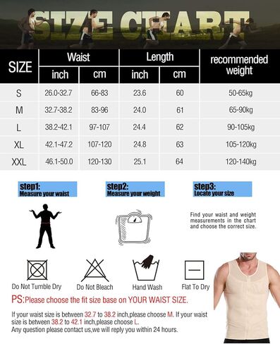 NonEcho الرجال ملابس داخلية ضغط القمصان الداخلية التخسيس الجسم المشكل الخصر المدرب تانك سترة علوية مع سحاب in Kuwait