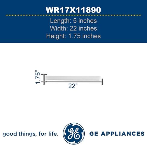 GE WR17X11890 حاجز رف باب الفريزر الأصلي من OEM (أبيض) لثلاجات GE in Saudi Arabia