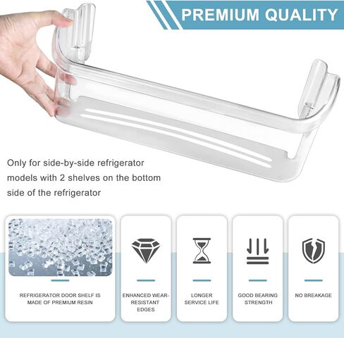 242126602 Refrigerator Door Bin Replacement Part for Elec.trolux and Frigi.daire Refrigerator Door Shelf 4547407 AP6278233 PS12364199 EAP12364199 (2 Pack) in Saudi Arabia
