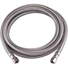 Hausen 84-Inch Ice Maker Connector 1/4-inch x 1/4-inch C, Ice Maker Supply Line, 1-Pack