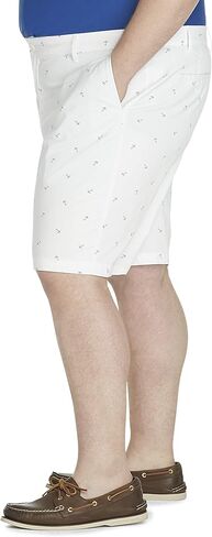 IZOD Men's Big and Tall Saltwater Stretch 9.5" Chino Printed Shorts in Saudi Arabia