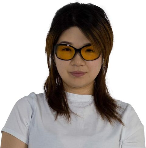VITENZI Night Vision Glasses for Men and Women Anti Glare Safety for Night Day Driving HD Yellow Tinted Sunglasses Vittoria in Saudi Arabia