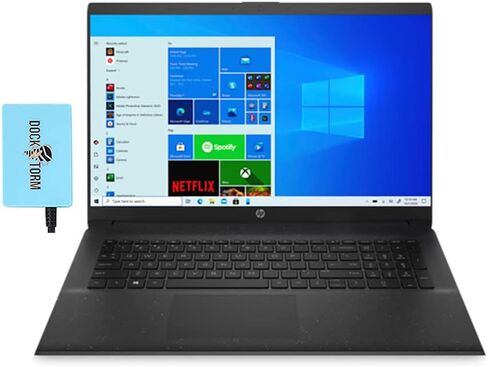 HP 2022 أحدث كمبيوتر محمول للأعمال مقاس 17.3 بوصة HD + Premium باللون الأسود (Intel i7-1165G7 4-Core، ذاكرة الوصول العشوائي 8 جيجابايت، محرك الأقراص الصلبة 2 تيرابايت، Intel Iris Xe، 1600x900، WiFi 5، BT 5، كاميرا ويب عالية الدقة، 2xUSB 3.1، 1xHDMI، Win 1 in Saudi Arabia