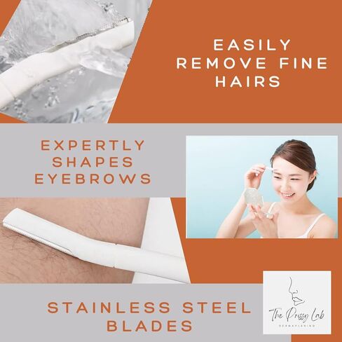Multipurpose Exfoliating Dermaplaning Tool, Eyebrow Razor, and Facial Razor with Precision Cover, 3 Ct in Saudi Arabia