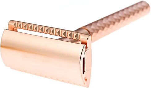 Senskinn Safety Razor for Women | Eco Friendly Razor for Ladies | Zero Waste Eco Razor | Reusable Razor | Metal Razor for Women Shaving | Single Blade Razors for Women (Rose Gold Pearlescent) in Saudi Arabia