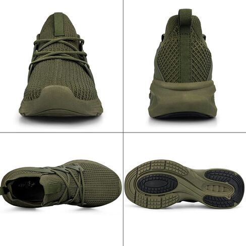 Pujcs Mens Slip on Walking Shoes Non Slip Breathable Lightweight Seakers Athletic Tennis Running Shoes for Gym Travel Jogging in Saudi Arabia