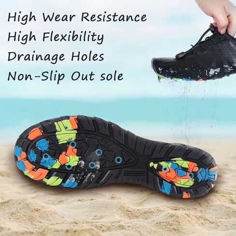 YALOX Water Shoes Men's Women's Swim Shoes Outdoor Beach Barefoot Quick-Dry Aqua Pool Socks Swimming Yoga Surfing Exercise in Kuwait